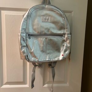 STATE Metallic Silver Backpack